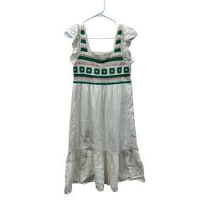 Urban Revivo White Boho Crochet Dress size 4